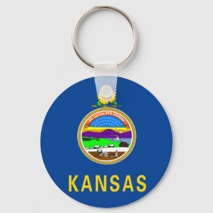 Kansas-Flagge Schlüsselanhänger