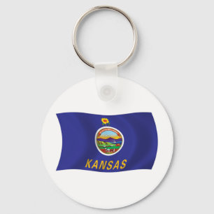 Kansas-Flaggen-Schlüsselanhänger Schlüsselanhänger