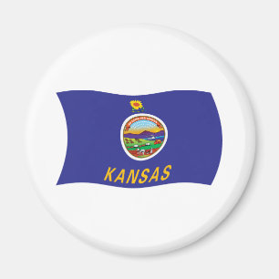 Kansas-Flaggenmagnet Magnet