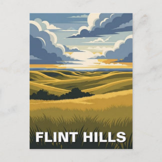 Kansas Flint Hills Travel Postkarte