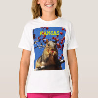 Kansas Foxtail Squirrel Girls' Basic T - Shirt