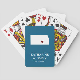 Kansas Gastgeschenk Hochzeit Deck Karten, Staat Ka Spielkarten