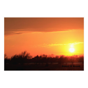 Kansas Golden Sunset Foto Erweiterung