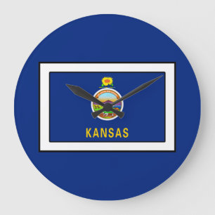 Kansas Große Wanduhr