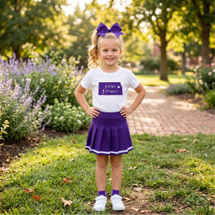 Kansas Home Grown Violett und Weiß Baby T-shirt