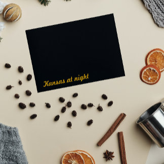 Kansas in der Nacht Postkarte