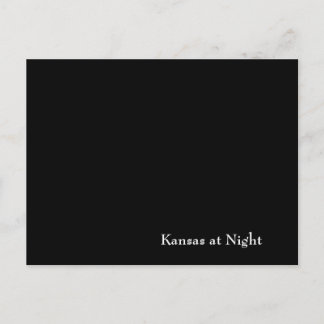 Kansas in der Nacht Postkarte