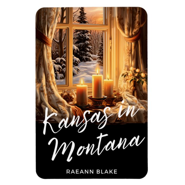 Kansas in Montana Flexible Foto Magnet (Vertikal)
