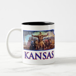 Kansas John Brown und die tragische Einleitung Zweifarbige Tasse