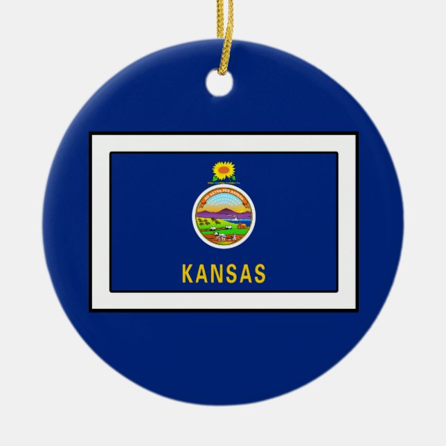 Kansas Keramik Ornament (Vorne)