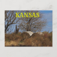 Kansas Land Landschaft Post Card.