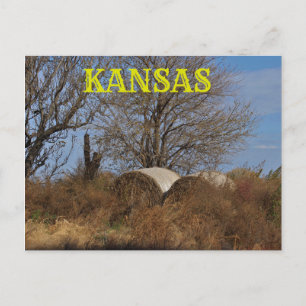 Kansas Land Landschaft Post Card. Postkarte