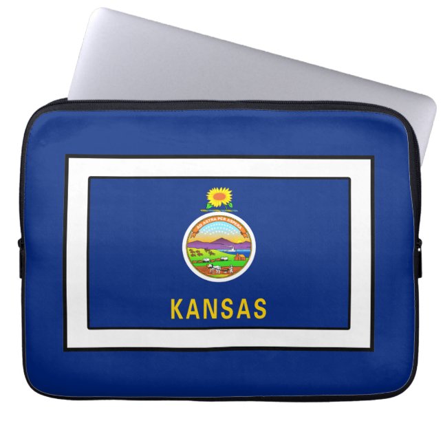 Kansas Laptopschutzhülle (Vorderseite)