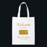 Kansas Map Wedding Welcome Bag, Gold Tote Bag Wiederverwendbare Einkaufstasche<br><div class="desc">Hochzeitswochenende Begrüßungsgeschenktasche für Gäste aus der Stadt zu Ihrer Hochzeit,  mit dem Bild von Kansas,  mit Herz können Sie an der genauen Lage platzieren. Fülle die Tasche mit deinen Lieblingsgoodies.</div>