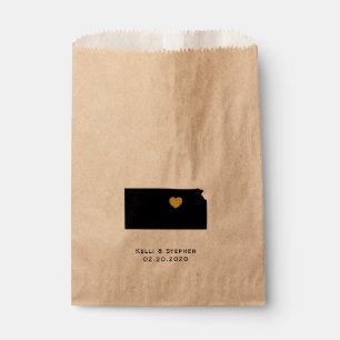 Kansas Mariage Favor Traite Sacs, Sacs Cadeaux