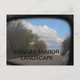 KANSAS MIRROR LANDSCAPE POST CARD POSTKARTE