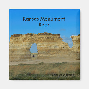 Kansas-Monument-Felsen-Quadrat-Magnet Magnet