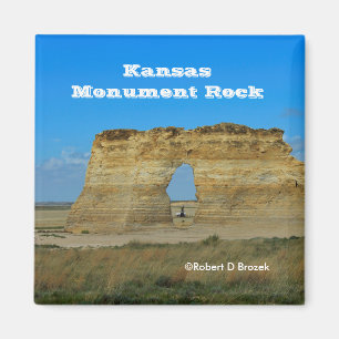 Kansas-Monument-Felsen-Quadrat-Magnet Magnet