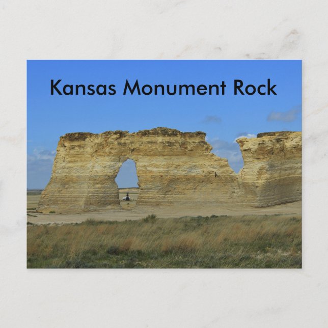 Kansas Monument Rock POST CARD Postkarte (Vorderseite)