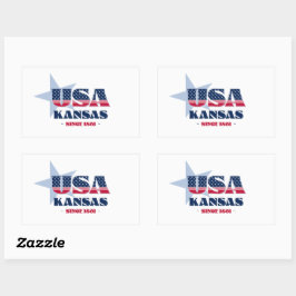 Kansas My Zuhause Staat Sticker