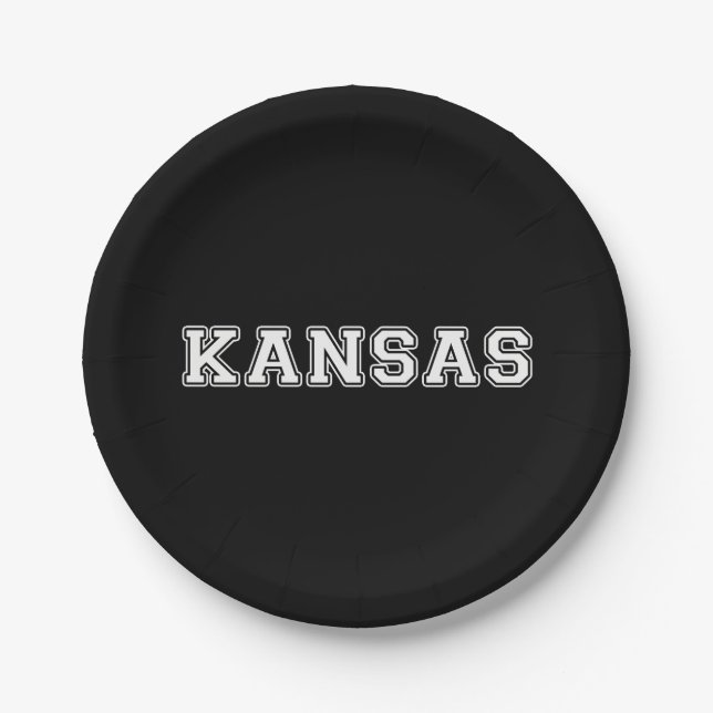 Kansas Pappteller (Vorderseite)