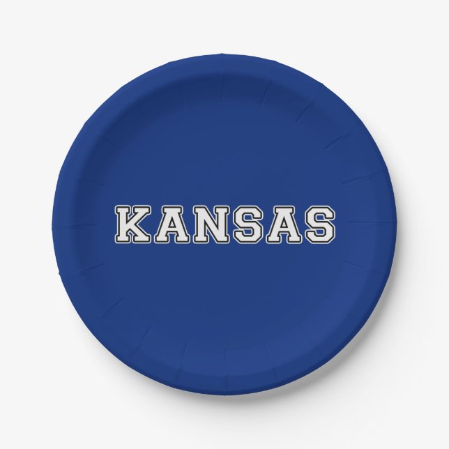 Kansas Pappteller (Vorderseite)