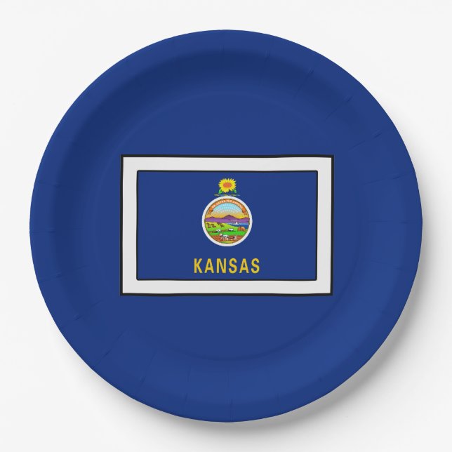 Kansas Pappteller (Vorderseite)