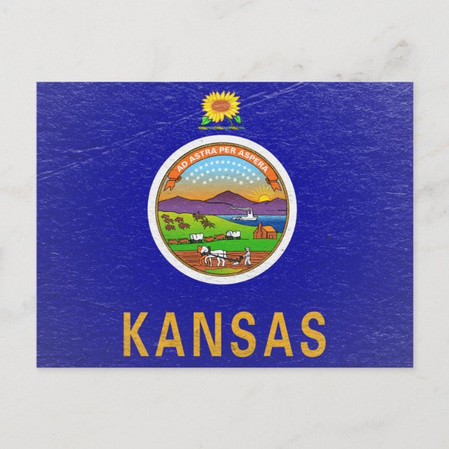 Kansas Postkarte (Vorderseite)