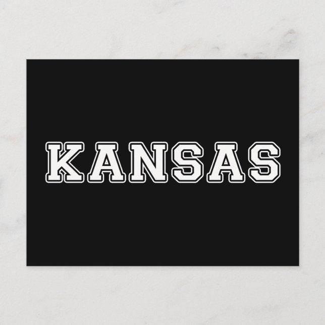 Kansas Postkarte (Vorderseite)