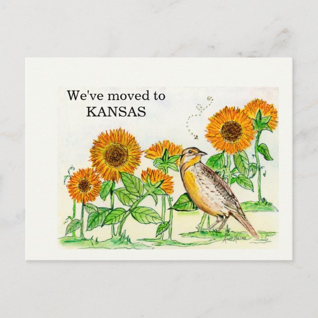 Kansas Postkarte (Vorderseite)