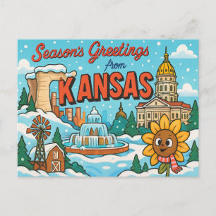 KANSAS-Postkarte Postkarte
