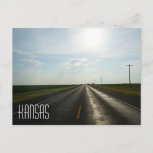 Kansas Prairie Postkarte