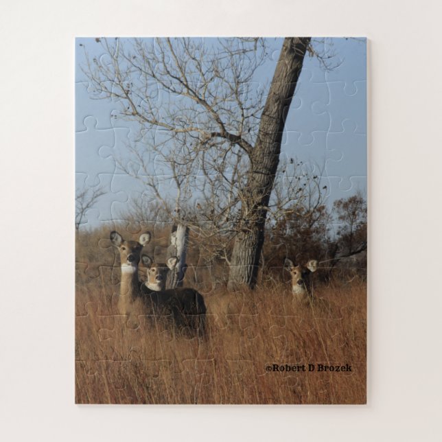 Kansas Quivira Wildlife Whitetail Deer Puzzle (Vertikal)