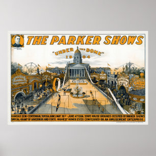 Kansas Semi-Centennial Staat House Grounds. Poster