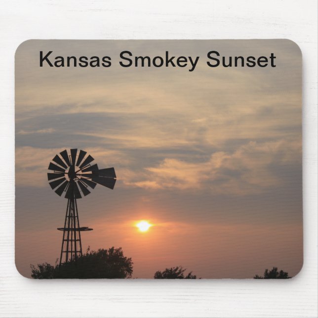 Kansas Smokey Sunset Mousepad (Vorne)