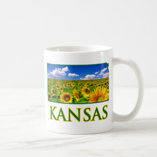 Kansas-Sonnenblume-Himmel Kaffeetasse