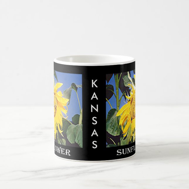 Kansas-Sonnenblume Kaffeetasse (Mittel)
