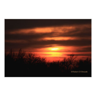 Kansas Sonnenuntergang mit Wolken Foto Erweiterung