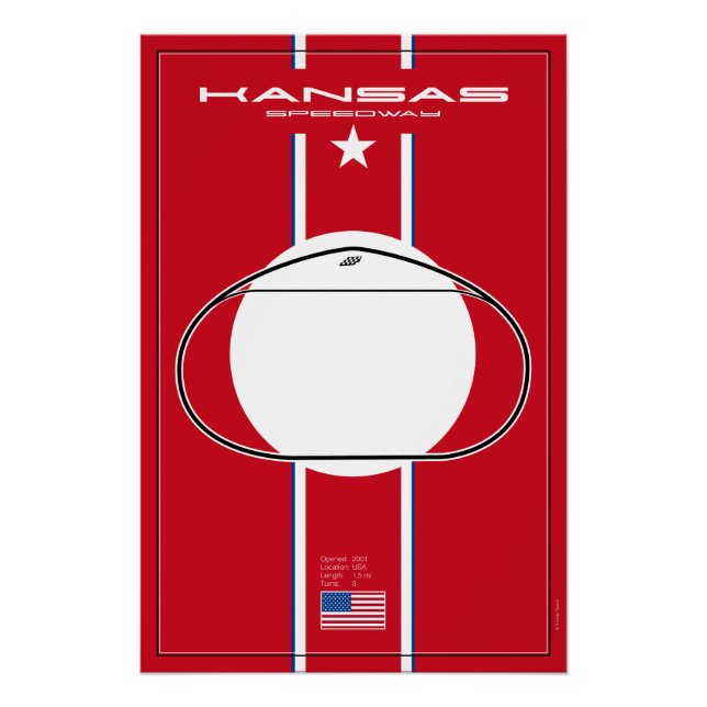 Kansas Speedway Poster (Vorderseite)