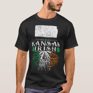 Kansas Staat Irish St Patricks Day Geschenk T-Shirt