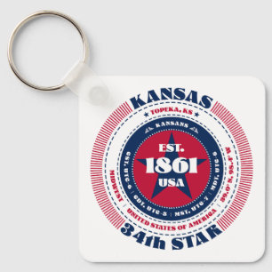 Kansas Staat Schlüsselanhänger