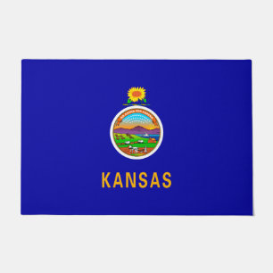 Kansas-Staats-Flaggen-Entwurf Fußmatte
