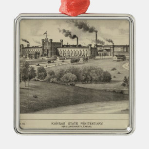 Kansas-Staats-Gefängnis Silbernes Ornament