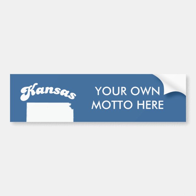 KANSAS-STAATS-MOTTO-T - SHIRT T - Shirt Autoaufkleber (Vorne)