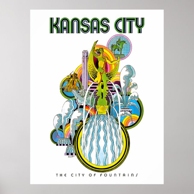 Kansas Stadt, die Stadt der Brunnen, Poster (Vorne)