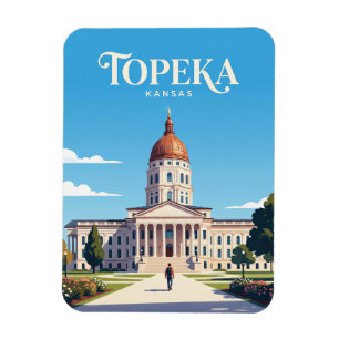 Kansas State Capitol USA -> Kapitol des Bundesstaa Magnet