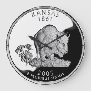 Kansas State Faux Quarter Uhr