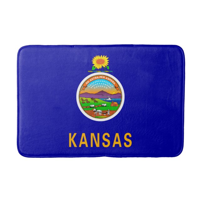 Kansas State Flag Badematte (Vorderseite)