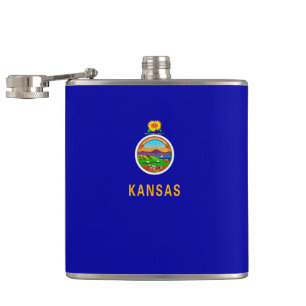 Kansas State Flag Flachmann