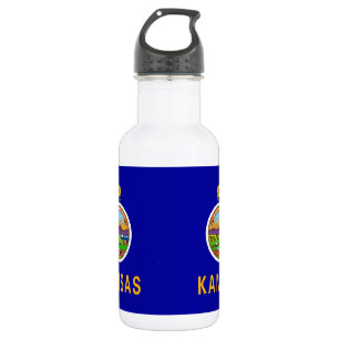 Kansas State Flag Liberty Flasche Trinkflasche
